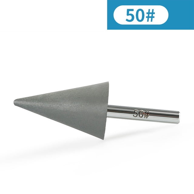 6Mm Shank Resin Diamond Conical Burr Grinding Head For Stone Carving Rotary