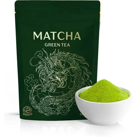 Dragon Matcha Superior Ceremonial Blend – Authentic Japanese First Harvest Ceremonial Grade Matcha Green Tea Powder from Grade 5A (5.29oz)