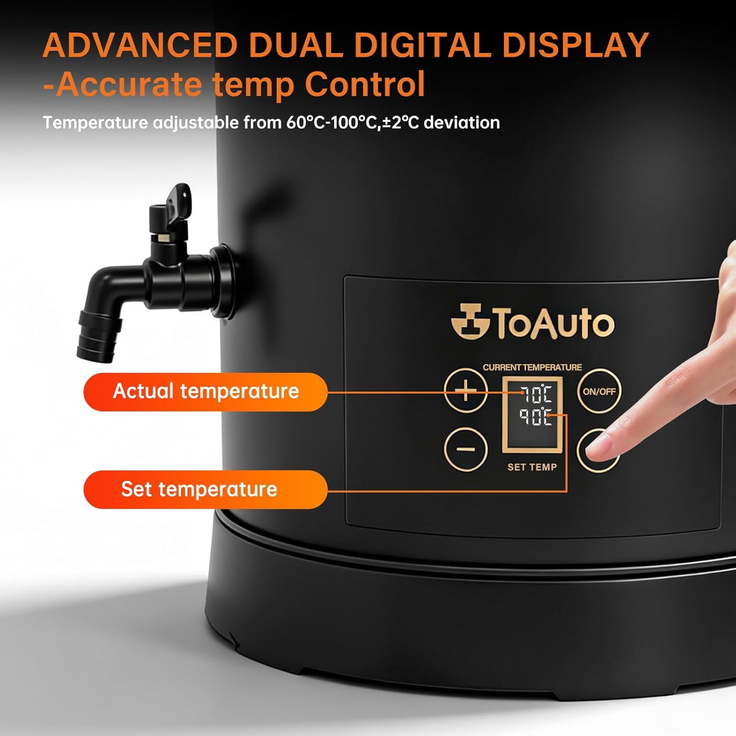6L Digital Wax Melter for Candle Making Business Electric Melting Pot with Heating Core Spout Temperature Control 60–100℃