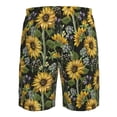 thumbnail image 6 of Naloa Sunflowers Men's Beach Shorts, Surfing shorts, Swim trunks, Quick Dry Swim Trunks for Surfing Beach Fun - 3X-Large, 6 of 9
