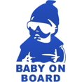 thumbnail image 1 of Mearo 2PCS Car Stickers, Car Decals, Baby on Board Car Sticker Sign Decal with Reflective Light, Self-adhesive Car Stickers and Decals, Vinyl Decals Car Accessories Universal for All Cars (Blue), 1 of 7