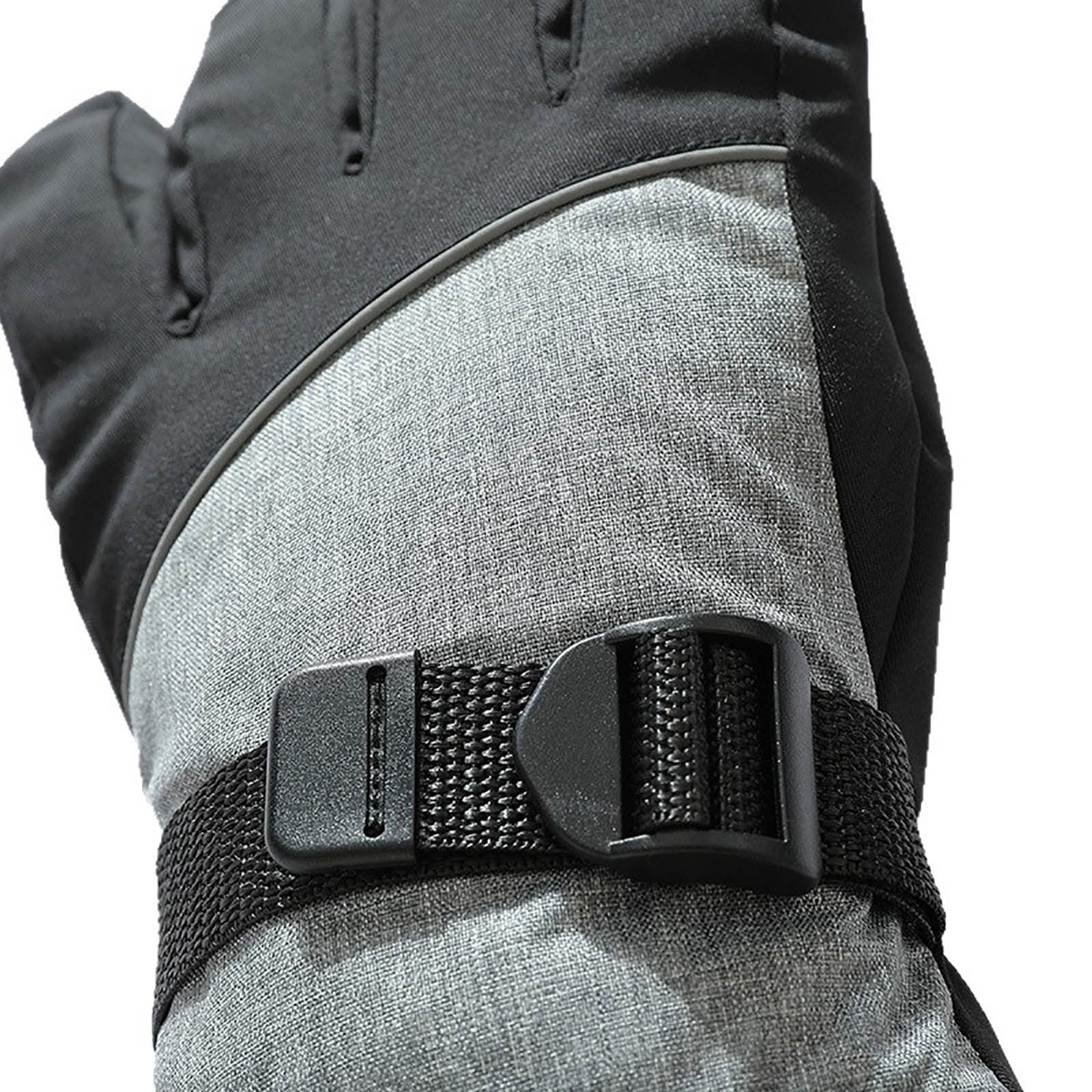 AHTJRT Men's Heated Gloves Electric Hand Warmers with 3 Heating Levels Winter Thermal Outdoor Skiing Riding Biking Running Gloves Dark Gray Free Size