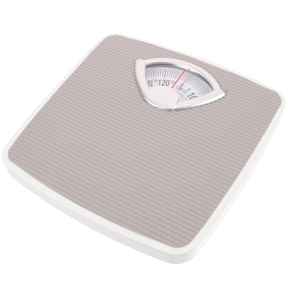 BESTONZON Portable Mechanical Bathroom Scale Grey Lightweight Easy to Use Home Body Scale