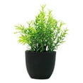 thumbnail image 2 of Mini planta artificial en maceta, pequeña planta falsa, gran regalo, artificial en maceta para decoración de mesa de café, baño, dormitorio, 2 of 8