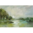 thumbnail image 2 of Vassileva, Silvia 14x11 Black Ornate Wood Framed with Double Matting Museum Art Print Titled - Lakeside Fog, 2 of 4
