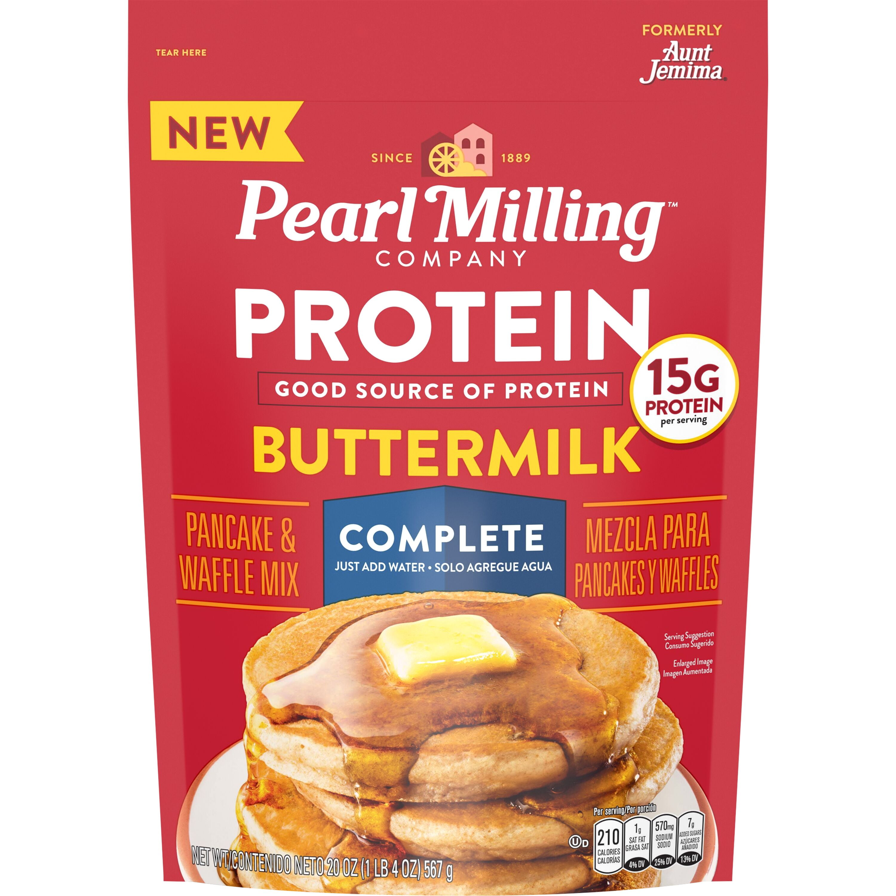 (6 pack) Pearl Milling Company Buttermilk Pancake Mix with Protein, 20 oz