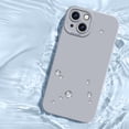 thumbnail image 4 of for iPhone 14 Case for Women with Full Camera Lens Protection, Silicone Girly Cute Side Soft Ultra Slim Shockproof Protective Lightweight Phone Cover for iPhone 14, Bluegray, 4 of 9