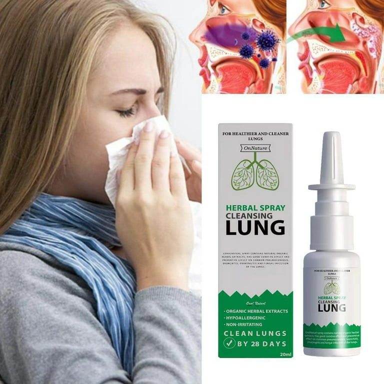 Herbal Spray Cleansing Lung, Herbal Lung Cleansing Spray, Onnature Organic  Herbal Lung Cleanse & Repair Nasal Spray Pro, Herbal Lung Cleanse Repair  Nasal Spray (4PCS) : : Belleza