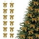 thumbnail image 1 of xihome 12 lazos navideños de terciopelo para coronas de rbol, envoltorios de regalos, manualidades, decoracin de fiestas, bolsas de dulces y decoracin navideña del hogar., 1 of 8