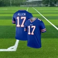 thumbnail image 4 of Camiseta de fútbol americano de Buffalo, ropa deportiva, camisetas de equipo de entrenamiento, Bill Allen, número 10, serie de números impresos en 3D, las camisetas más vendidas, 4 of 4