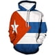 thumbnail image 2 of Sudadera con capucha con estampado 3D de la bandera de Cuba para hombre, sudaderas de manga larga con patrón cubano, tops tipo pulóver, sudaderas deportivas de moda para correr, sudaderas de gran tama, 2 of 5