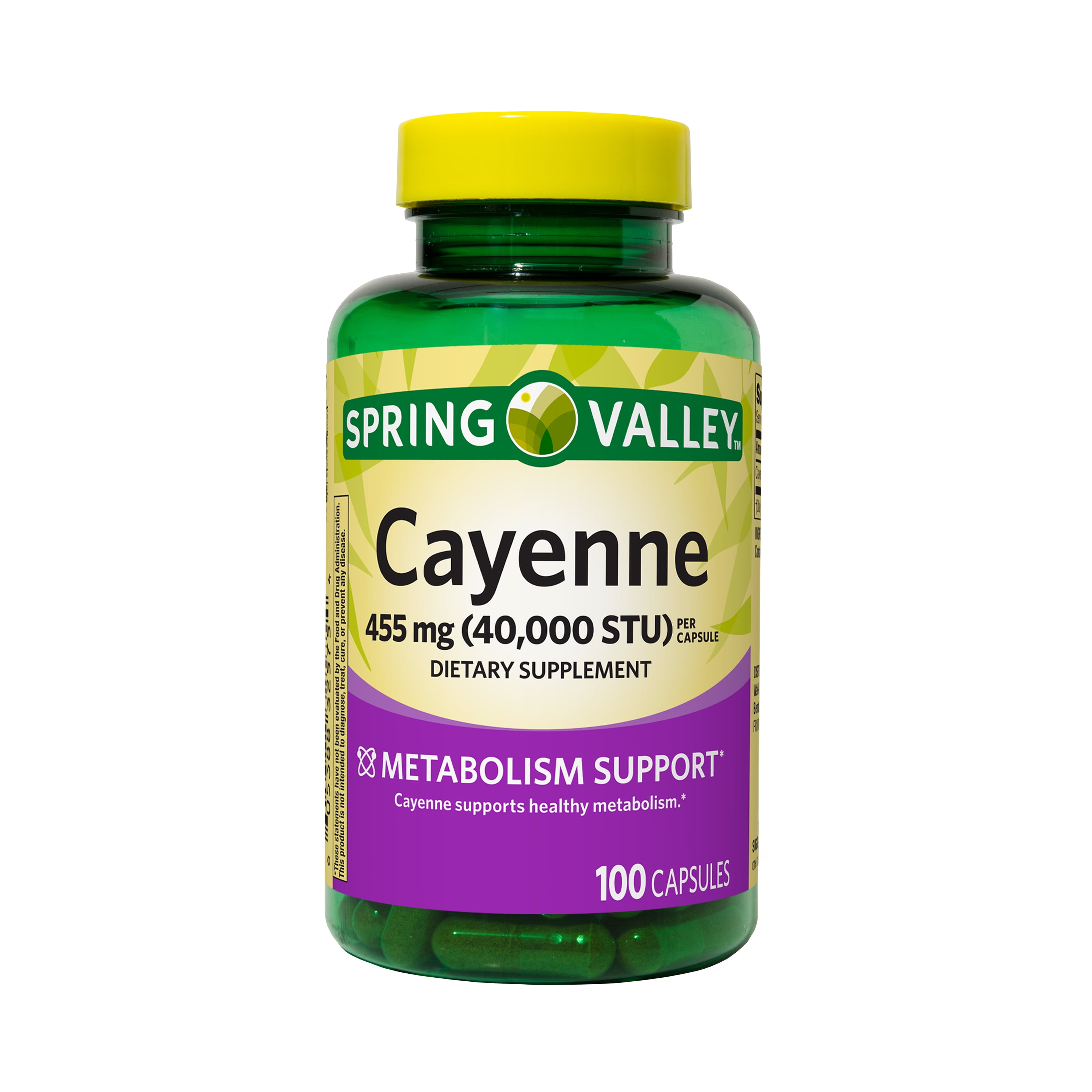 Spring Valley Cayenne Dietary Supplement, 455 mg, 100 count