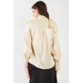 thumbnail image 4 of El Mirage Chiffon Bishop Sleeve Tie-neck Blouse Top, 4 of 8