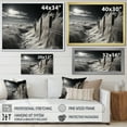 thumbnail image 4 of Designart "Monochromatic Beach Grass Horizon" Beach Wall Decor, 4 of 7