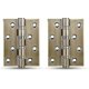 thumbnail image 1 of 2pcs Hinge Window Hinge Screws Stainless Steel Connectors Ball Bearings With Screwsbronze100*75mm, 1 of 4