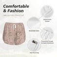 thumbnail image 4 of Hirioo Rose Gold Marble Texture for Women's Double Layer Athletic Shorts High-Performance Gym Shorts with Inner Pocket, Elastic Waistband-Medium, 4 of 7