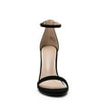 thumbnail image 2 of BURUDANI Women's High Heels Flower Ankle Strap Stilettos Round Open Toe Dressy Sexy Sandals, 2 of 5