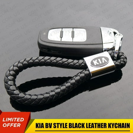 - KIA Auto Car Logo Emblem BV Style Leather Key Chain Ring Birthday Gift Decoration