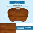 thumbnail image 5 of LapGear Bamboo Lap Desk for up to 17.3" Laptops, Java, 5 of 6