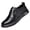 Black, variant on TIREOW Men's Genuine Leather Oxford Classic Round Toe Casual Fashion Shoes Lace Up Lug Sole Soft Bottom Business Work Dress Shoes Comfort Oxfords Dress Shoes