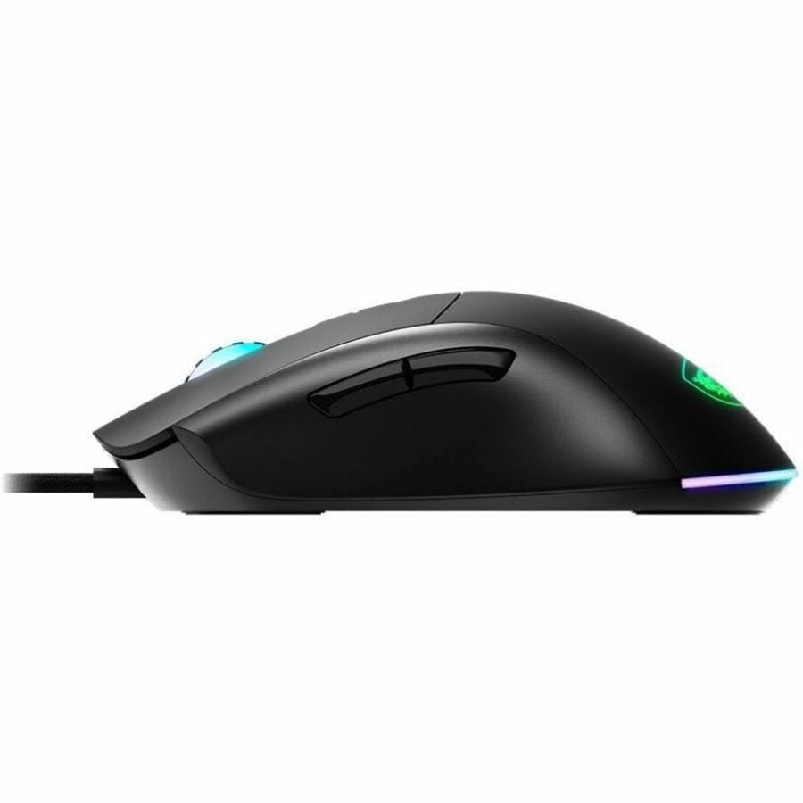 MSI FORGE GM320 Gaming Mouse - Optical - Cable - Black - USB 2.0 - 12800 dpi - 7 Button(s) - Left-handed - 1
