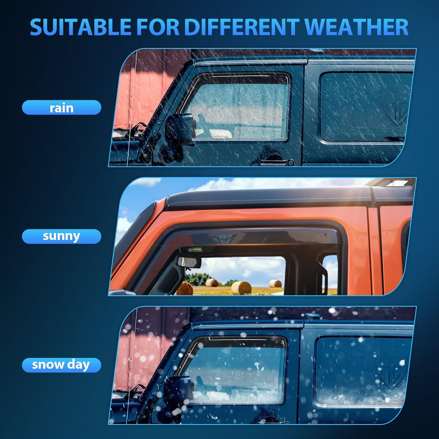 Nilight 4Pcs Window Visors Compatible with Honda CR-V (CRV) 2023 2024 Vent Window Visors,Rain Guards Acrylic
