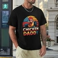 thumbnail image 4 of Chicken Daddy Official Men's Cotton Short Sleeve HD Print Tee for Casual T-Shirt Crew Neck Top Black M, 4 of 7