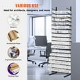 thumbnail image 4 of KFFKFF Blueprint Organizer Rack, Vertical Poster Hanging System 16-Layers, Dual Roll Capacity per Shelf, Blueprint and Map Storage Solution, 4 of 9