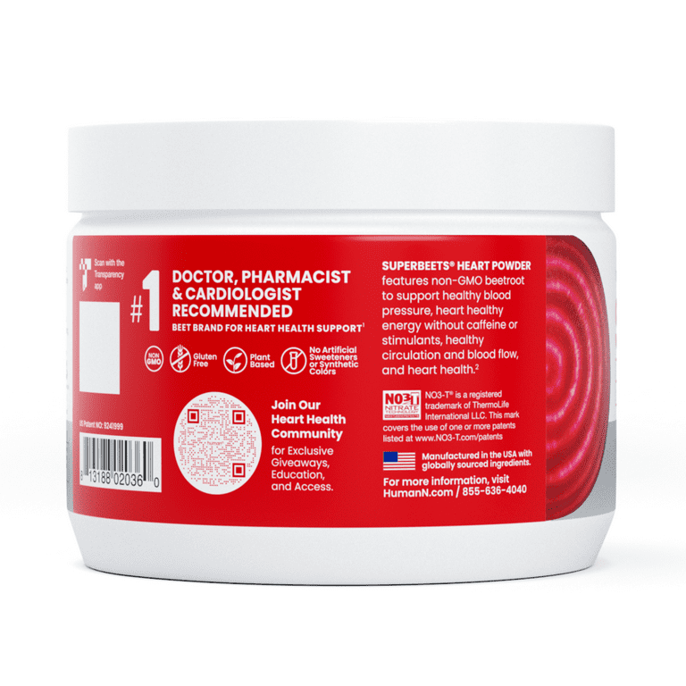 HumanN SuperBeets Black Cherry Beet Root Powder - Energy