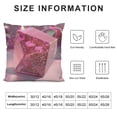 thumbnail image 5 of PRATYUS Decorative Couch Throw Pillow Covers, Square Set Cushion Case, Soft Couch Pillow Covers - Rose Gold Faux Glitter White, 5 of 5