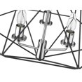 thumbnail image 5 of Z-Lite 918SF-MB-CH 14.25 x 18 in. Geo Semi Flush Mount, Matte Black & Chrome, 5 of 6