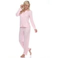 thumbnail image 3 of White Mark Women's Long Sleeve Pajama Set, 3 of 4
