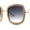 Gold / Smoke, variant on SA106 Womens Heavy Rhinestone Jewel Trim Metal Rim Butterfly Sunglasses Gold Brown