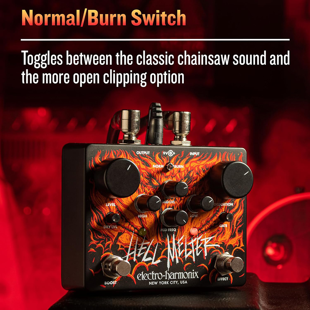 Electro-Harmonix Hell Melter Advanced Metal Distortion Pedal