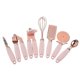 thumbnail image 1 of Juego de 7 utensilios de cocina de acero inoxidable de oro rosa, cortador de ajo, pala, pelador, rallador de queso, utensilios de cocina, accesorios de cocina, rosa, 1 of 3