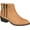 Tan, variant on Journee Womens Jayda Inside Zip Stacked Heel Booties