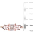 thumbnail image 2 of Everly Women's Morganite Rose Gold Plated Ring, 2 of 6