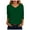 Z2-Dark Green, variant on zaveiop 3/4 Length Sleeve Womens Tops Casual Loose Fit Crewneck T Shirts Cute Solid Color Three Quarter Length Tunic Tops (Blue, XXL)