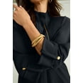 thumbnail image 5 of Jessica London Women's Plus Size Knit Crepe Winged Collar Set, 5 of 6