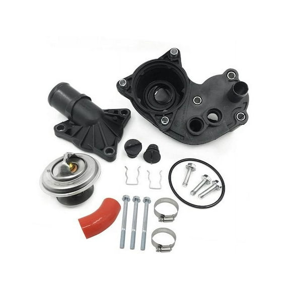 Engine Coolant Thermostat Housing Assembly - Compatible with 2004 - 2011 Ford Ranger 4.0L V6 2005 2006 2007 2008 2009 2010