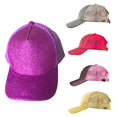 thumbnail image 3 of Mode Femmes Anti Soleil Paillettes Mesh Réglable Chapeau de Queue de Cheval Coton Casquette de Baseball, 3 of 10