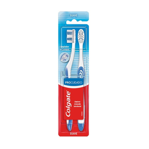 Cepillo Dental Colgate Pro Cuidado con Cerdas Ultra Finas 2 Pzas