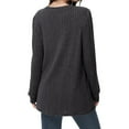 thumbnail image 2 of Long Sleeve Shirts for Women Long Sweaters with Pockets Tunic Tops Loose Fit Black XXL, 2 of 3