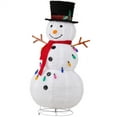 thumbnail image 4 of Tcbosik 4ft Pop-Up Snowman Christmas Decoration, Pre-Lit Snowman with LED Lights, Xmas Holiday Decor with Hat, Red Scarf and 2 Branch Arms for Indoor Outdoor Porch Yard Garden Patio, White, 4 of 10