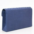 thumbnail image 4 of Ladies Large Evening Satin Diamante Ladies Clutch Bag Party Envelope Bag, 4 of 7