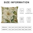 thumbnail image 5 of Nawypu  Vintage Flower Throw Pillow Covers Peony Rose Home Decorative Pillow Covers Retro Square Decorative Cushion Covers, White, 5 of 5