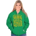 thumbnail image 3 of Shedding Sharing Glitter Dog Fur Puppy Zip Up Hoodie Men's Women's Brisco Brands 2X, 3 of 6