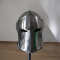 thumbnail image 2 of Medieval Barbute Knight Helmet fully wearable helmet, 2 of 7