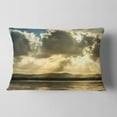 thumbnail image 2 of Designart 12" x 20" Blue Polyester Throw Pillow, 2 of 5