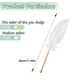 thumbnail image 3 of 4pcs Smooth Writing Pen Feather Pen Black Ink Ballpoint Pen Calligraphy PenWedding Signing Pen Gift Pen for School Multicolor, 3 of 4